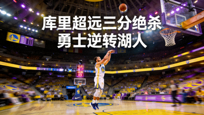 篮球比赛精彩瞬间视频：库里超远三分绝杀，勇士逆转湖人